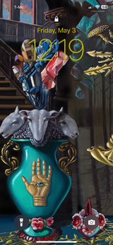 Ornamentum Cell Phone Wallpaper scaled for most smart phones, "House of Occlusions", detail.