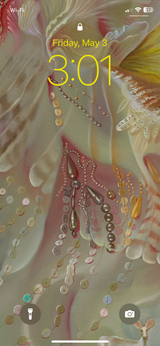 Ornamentum Cell Phone Wallpaper, scaled for most smart phones "Sequin Night in the Darkness of the Blood"(detail)