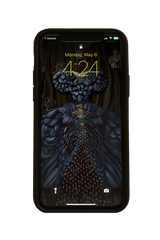Ornamentum Cell Phone Wallpaper, scaled for most smart phones, "Nigredo" (detail)
