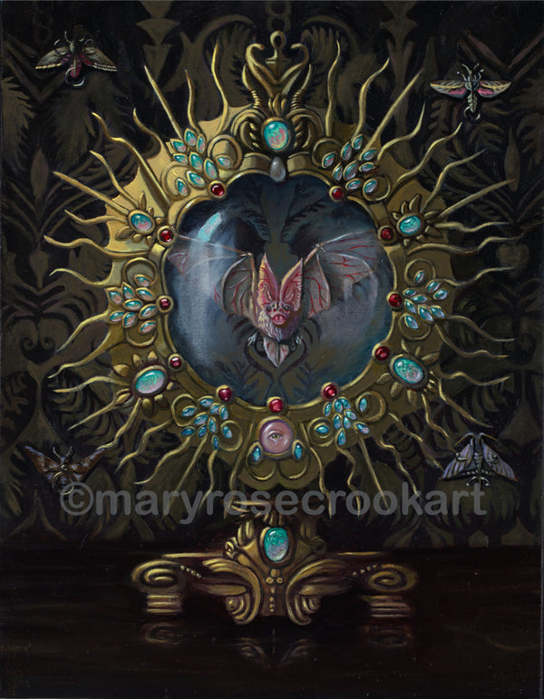 "Reliquary of the Bat", fine art print, limited edition of 50, signed and numbered.