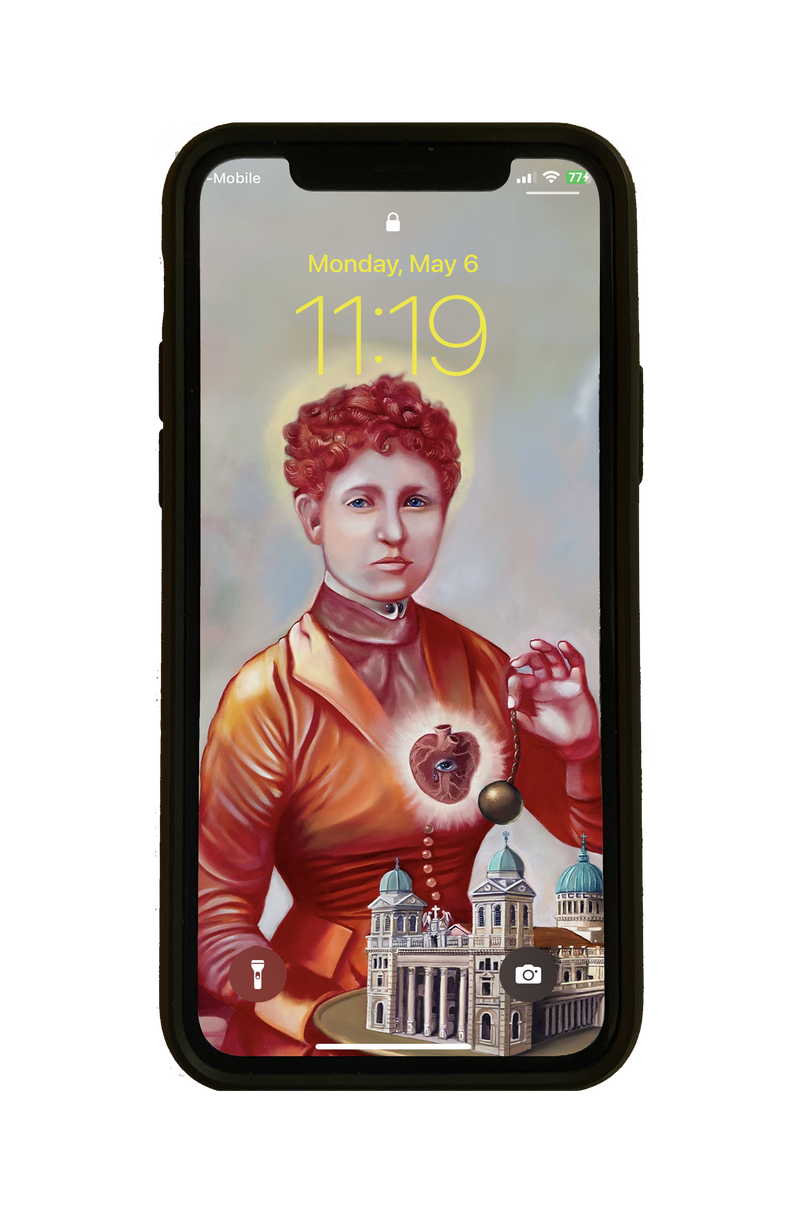 Ornamentum Cell Phone Wallpaper, Mitologia: "The Madonna and the Bitter Truth", detail, 2010.